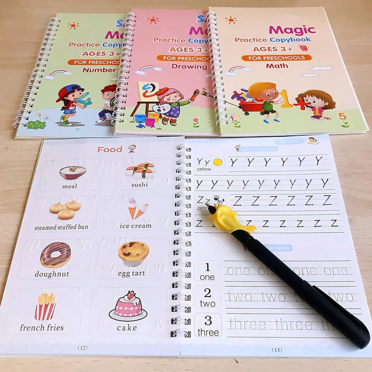 Magic Book™(4 BOOKS,1 PEN,1 GRIP,10 REFILL)