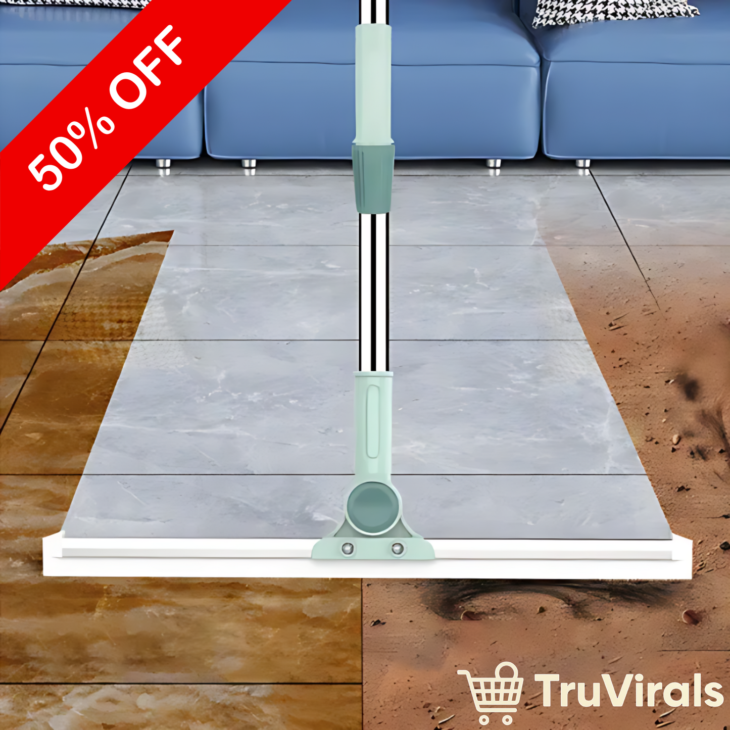 TruVirals - Silicone Multipurpose Wiper | Adjustable & 180° Rotating Head