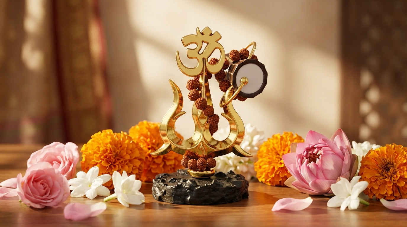 Lord Shiva Trishul With Damru